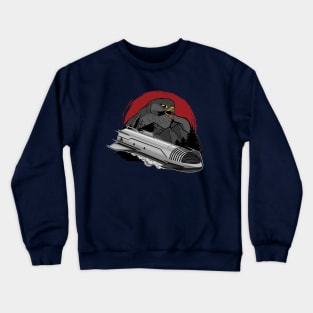 Space Starship Mars Rocket with Falcon Crewneck Sweatshirt